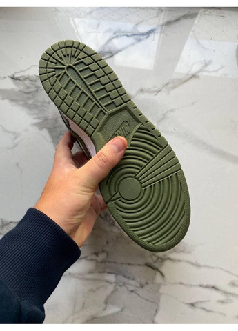 КРОССОВКИ ЖЕНСКИЕ NIKE DUNK LOW MEDIUM OLIVE НАЙК СБ ДАНК No Brand белые демисезоны (367168927)