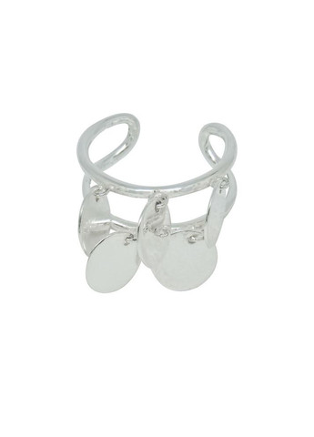 Срібна подвійна каблучка "Монетки" 16 на фалангу або палець No Brand (350667079)