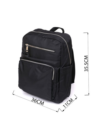 Городской рюкзак нейлоновый с множеством карманов для ноутбука и учебы черный (sku_14808) No Brand (329860300)