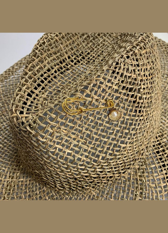 Літній капелюх Федора з ланцюгом, пірсингом та шпилькою з водоростей No Brand (293815341)