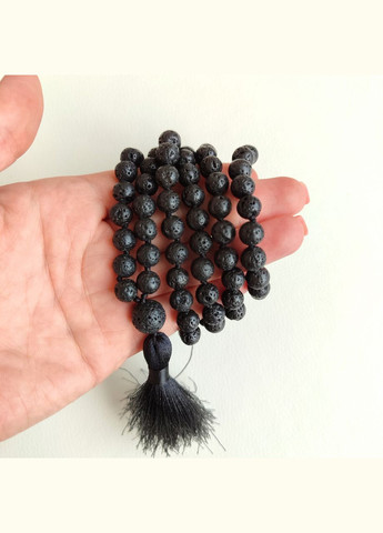 Четки 108 бусин из вулканической лавы с узлами d 8мм No Brand (331293522)