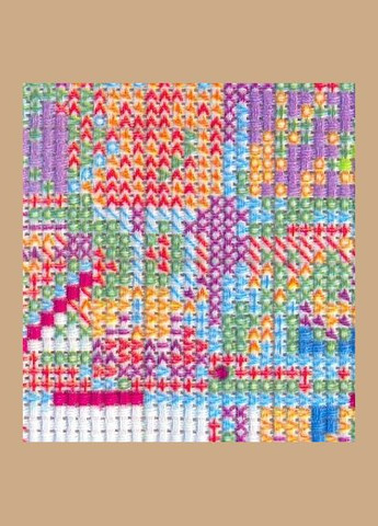 Набор для вышивания по нанесённой на канву схеме "Childhood 6". AIDA 14CT printed, 40*30 см Joy Sunday (313614529)