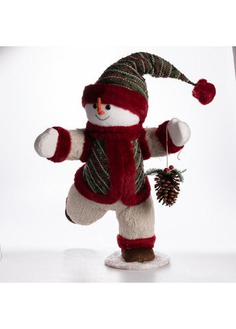 Новогодняя фигурка Снеговик в пиджаке текстильная 40*33*74 см Yiwu (369960267)