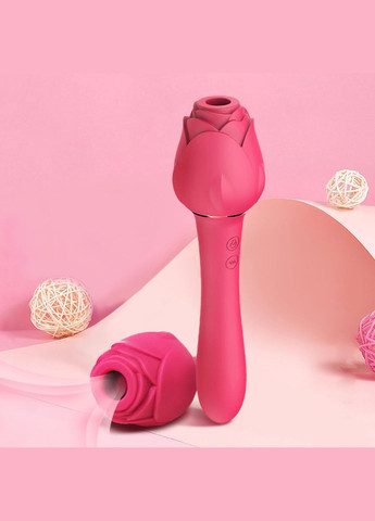 Жіночий Вакуумний вібратор-стимулятор для стимуляції клітора та вагіни для точки G Unbranded (301219111)