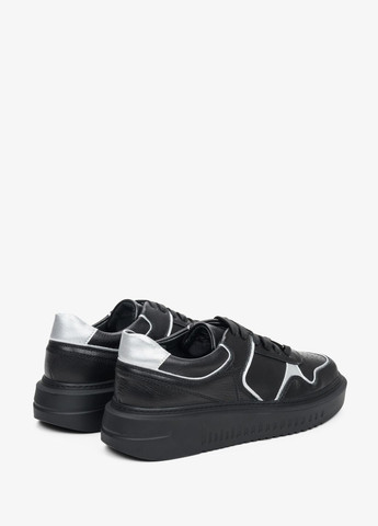 Черные кеды низкие, цвет черный Estro