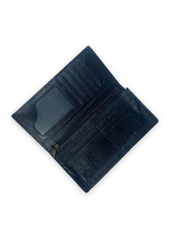 Жіночий гаманець натуральна шкіра 3 відділи для купюр 10 осередків для карт розмір: 18.5*9.5*2 см чорний Cardinal (266911746)
