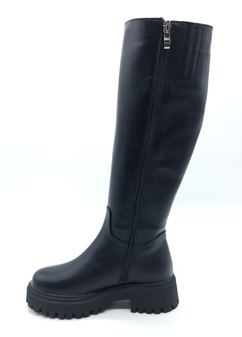 Жіночі чоботи єврозима чорні шкіряні MR-17-2 23,5 см (р) Morento (259326280)