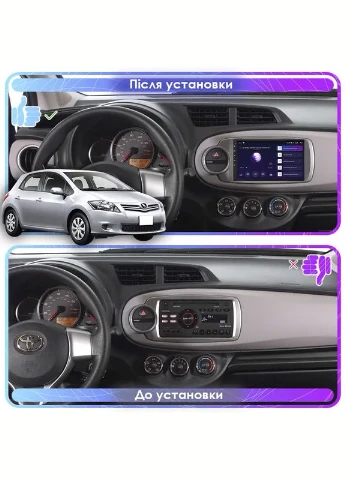 Штатна магнітола для Toyota Yaris III 2010-2014 екран 9" 6/128Gb 4G Wi-Fi GPS Top Lesko (378897330)