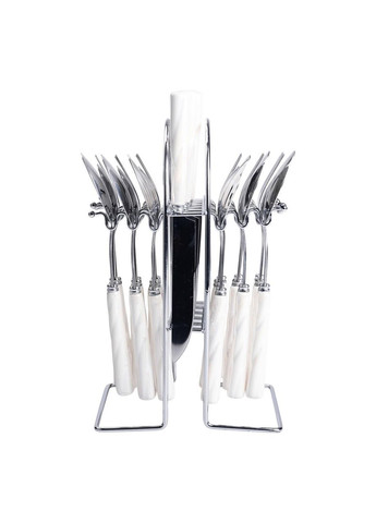 Набор столовых приборов на подставке 24 предмета столовый набор на 6 персон с серебром HP-20-50 Yiwu (370974008)