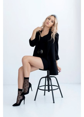 Чёрные женские носки Knittex горошки (362894190)