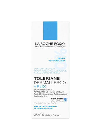 La Roche-Posay Зволожуючий крем-догляд для контуру очей Toleriane, 20 мл (3337875757515) — Крем, Франція (328399082)