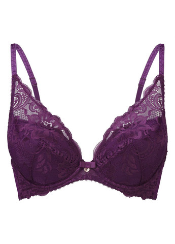 Фиолетовый планж бюстгальтер 11117 Gossard с косточками полиэстер, полиамид, кружево, эластан