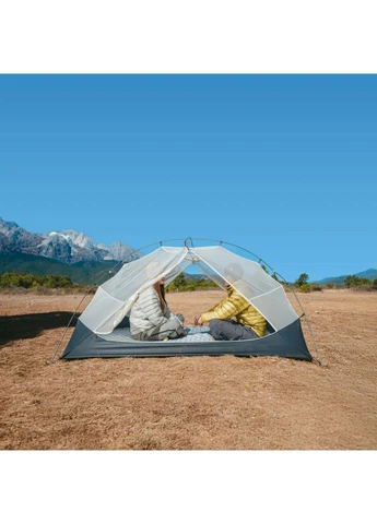 Палатка одноместная ультралегкая Naturehike нейлон 220х190х105 см серая No Brand (393512691)