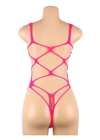 Бодистокинг в крупную сетку Star Night с открытым бюстом и доступом, черный (без коробки) No Brand (303889904)