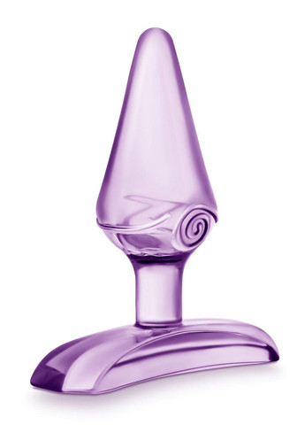 Силіконова анальна пробка Play With Me конусної форми, фіолетова Blush (330618183)