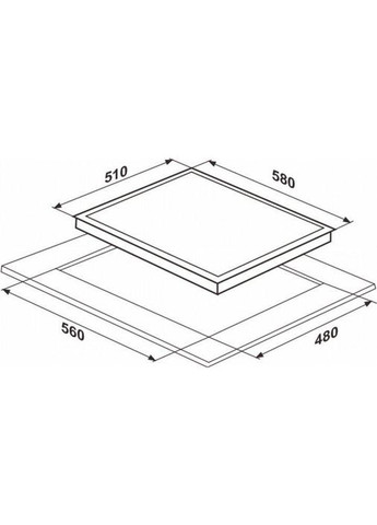 Варочная поверхность комбинированная HCG 561 FGT BA INTERLINE (314864940)