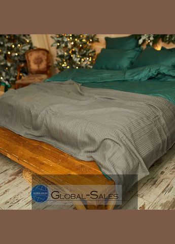 Двуспальная страйп-сатин постельное белье Хвоя 180*220см Calipso (316633096)