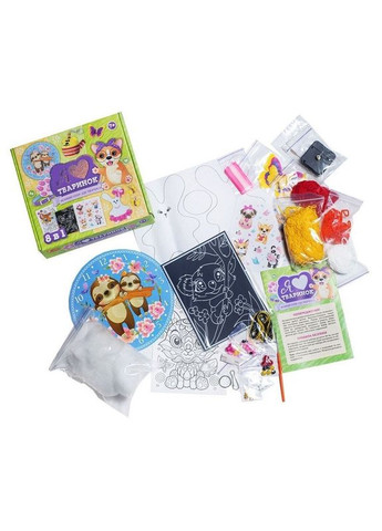 Великий набір для творчості "Я люблю тваринок" 10100650, 8 виробів своїми руками Ranok Creative (370934291)