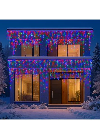 Уличная гирлянда Бахрома 36 м 600 LED белый провод Мультиколор 36MWML Garlando (391446748)