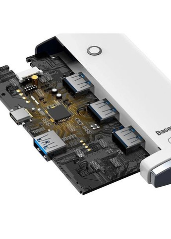 Хаб конвертер Lite Series 4-Port Type-C to 4 порти USB 3.0 2 метри білий WKQX030502 Baseus (293345853)