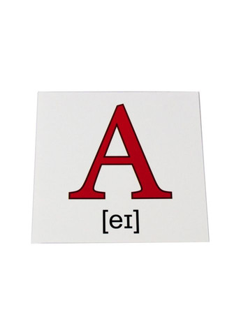 Розвиваючі картки "Англійський алфавіт" (110х110 мм) 101 693 англ. мовою No Brand (365250221)