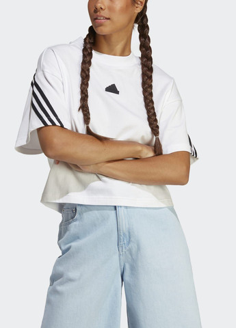 Біла всесезон футболка future icons 3-stripes adidas