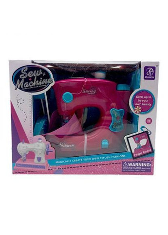 Швейная машинка на батарейках (РОЗОВАЯ), шьет, подсветка, нити, ткань, сантиметр, инструкция, в коробке (TS01091996271610) JIN JIA TAI (371357750)