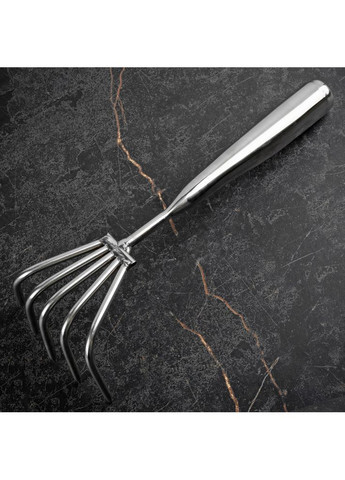 Грабли для рыхления почвы садовые (95/80мм) нержавеющие Shuang Song G-01 (367984472)