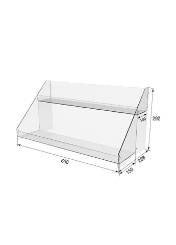 Горькая подставка двухъярусная 600х268х292 Ekostar (367609434)
