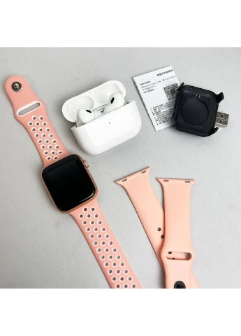 Комплект Basic T55 - Air Pro 2 / Smart Watch / 2 ремешка (Розовый) No Brand (379607128)