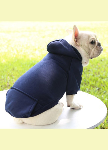 Толстовка с карманом для собак Pet Style "Однотон" Синяя L No Brand - (323231950)