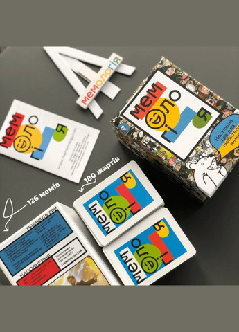 Гра настільна Мемологія MemoGames 0001MG з мольбертом підставкою Memo Games (334157694)