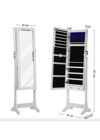 Підлогове дзеркало-шафа Insignia з підсвіткою Leobert (361951814)