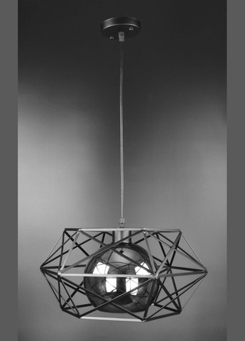 Люстра підвісна LOFT на 1 лампочку 27093 Чорний 30-90х40х40 см. Sunnysky (364496441)