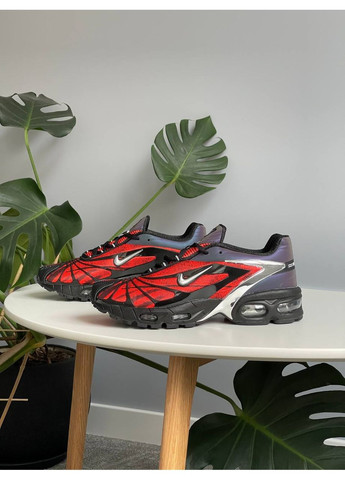 Красные демисезонные кроссовки мужские nike air max tailwind 5 x skepta red black | найк аир макс теилвинд 5 х скепта красные No Brand