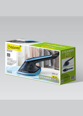 Отпариватель 1600 Вт x 180 мл (MR-315C) черно-синий Maestro (349819423)