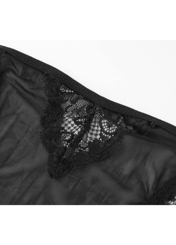 Черный женский комплект белья большого размера No Brand