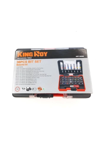 Набор бит 36ин. HEX, PH, PZ, SL, TORX (KingRoy 32080) As (389557582)