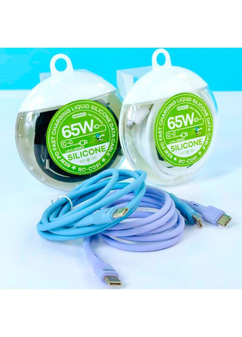Кабель шнур Type-C to Type-C 65W RC C091 1м Black шнур щвидка зарядка QC PD Data cable 65 вт Remax (369137056)
