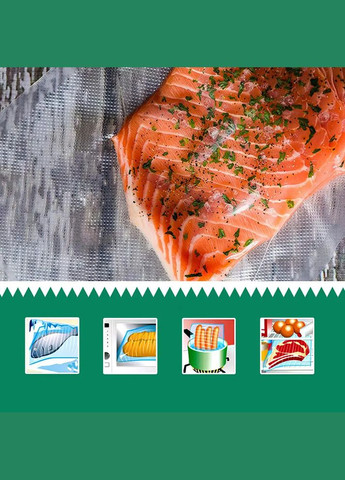 Пакети для вакууматора рифлені в рулоні 28x500 см гофровані для вакуумного пакувальника H&W (301198517)