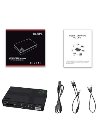 ДЖБ для роутера UPS 5V, 9V, 12V 10400mAh Павербанк для роутера Wi-Fi (без інтернету) Чорний No Brand (301537880)