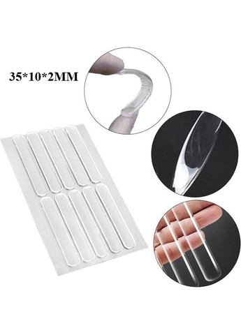 Силиконовые накладки 35×10 мм для защиты дверей и мебели от ударов царапин и шума 10 шт прозрачные No Brand (346122751)