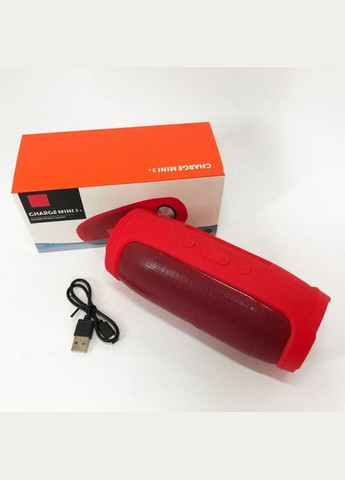 Портативна Вluetooth колонка Charge Mini E3 Бумбокс 1200 мАч 5Вт microSD Bluetooth 5.0 Червоний OEM (338561133)