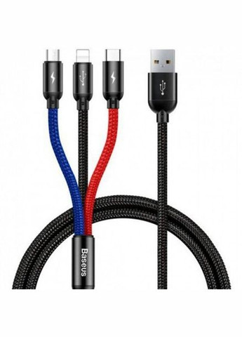 Кабель 3 в1 Three Primary Colors 3in-1 Cable USB For M+L+T 3.5A 1.2M Baseus (279826482)
