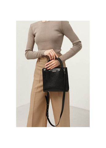 Жіноча шкіряна сумка через плече кроссбоді wood Чорний BlankNote (302007897)