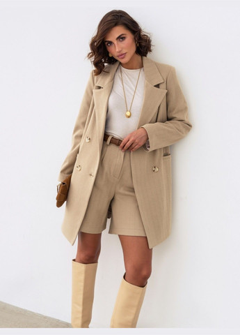 костюм із шортами та піджаком бежевий Dressa (304836402)