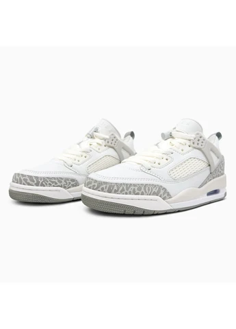 Белые летние кроссовки nike air jordan spizike low summit white найк аир джордан No Brand