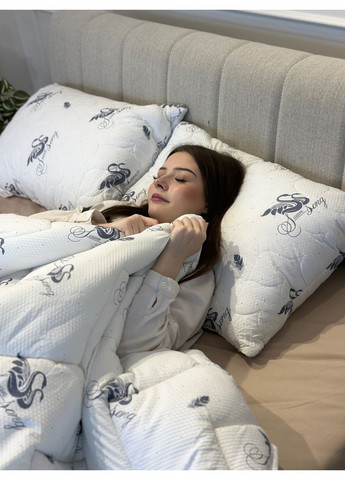 Подушка из лебединого пуха 21498 50х70 см белая Leri Max (365689169)