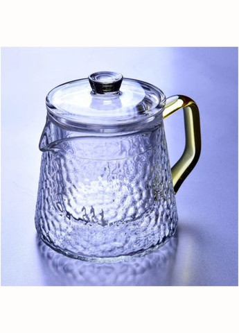 Чайник заварник стеклянный жаростойкий Handblown Ручная работа 550 мл (608) Jingpin (285452096)