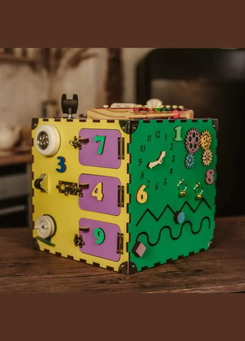 Розвиваюча іграшка Бізікуб Temple Group TG200123 30х30х30смРізнокольоровий No Brand (302385783)